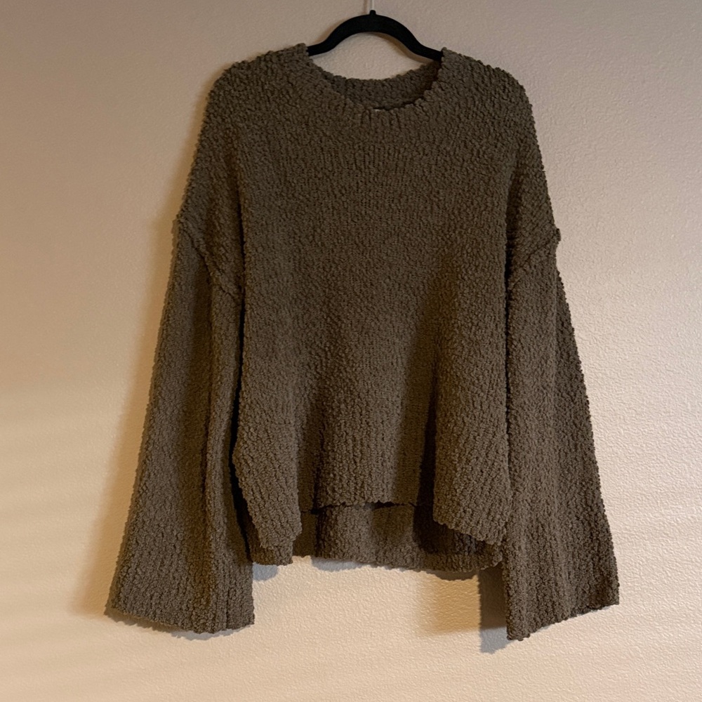 BOBEAU Cozy Bell Sleeve Sweater